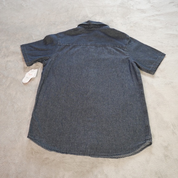 Wonder Nation Be The Future Denim Paint Splattered Shirt Big Boy XXL (18) Casual - Picture 5 of 11